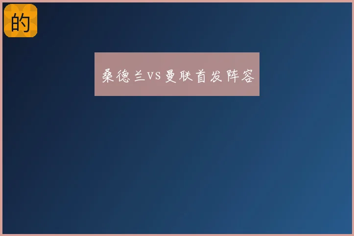 桑德兰vs曼联首发阵容